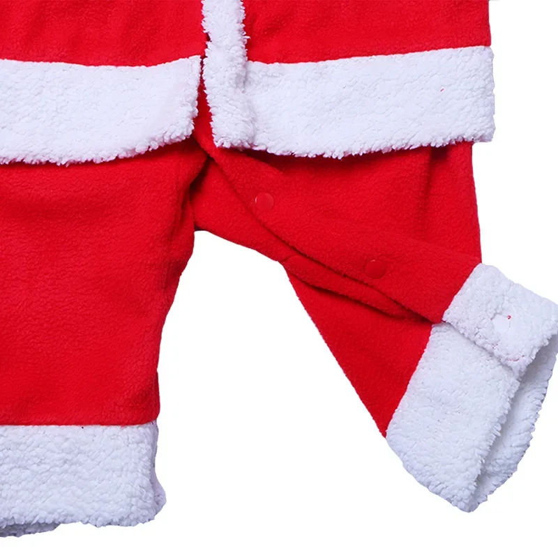 Roupa de cosplay de Papai Noel para crianças, Roupa de Natal vermelha para criança, Halloween Dress Up Suit, Chapéu Festival, Menino, Menina, Natal, 2024