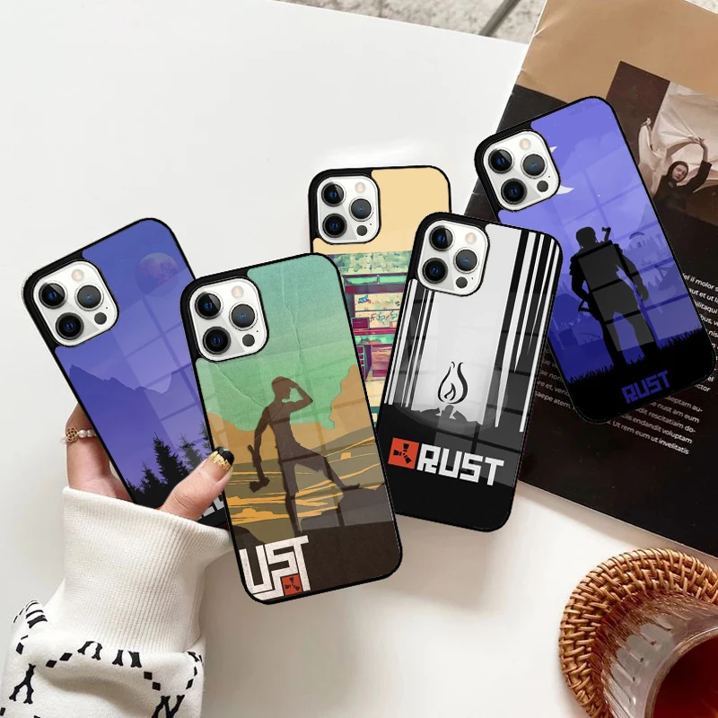 RUST Game Phone Case Strong Magnetic for iPhone 15 16 14 13 Pro Max 11 12 Mini Magsafe Wireless Charging Cover