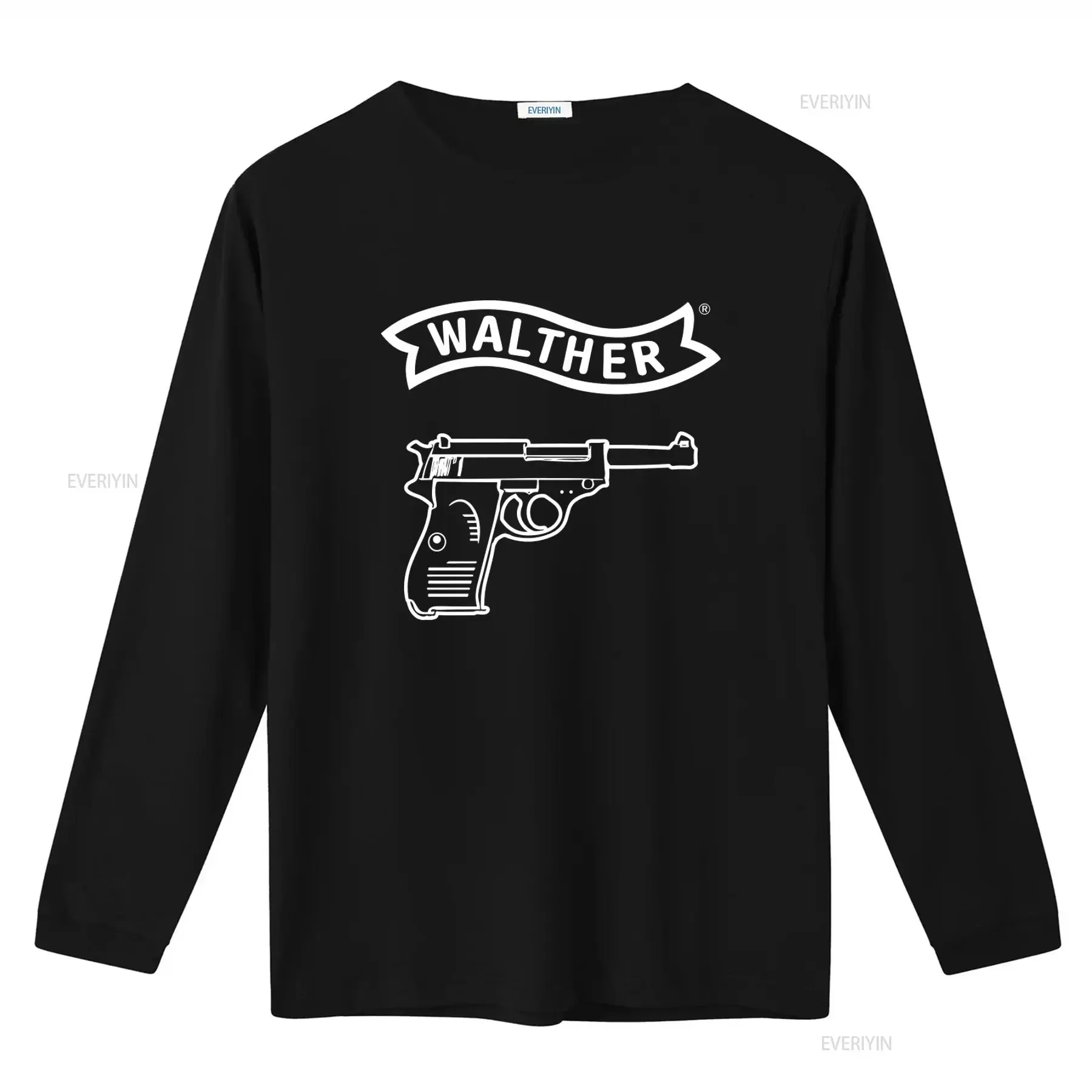 Walther Arms Company Logo T shirt German Gun P38 PPK WW2 Vintage Style  vintage Washed Breathable Casual homme