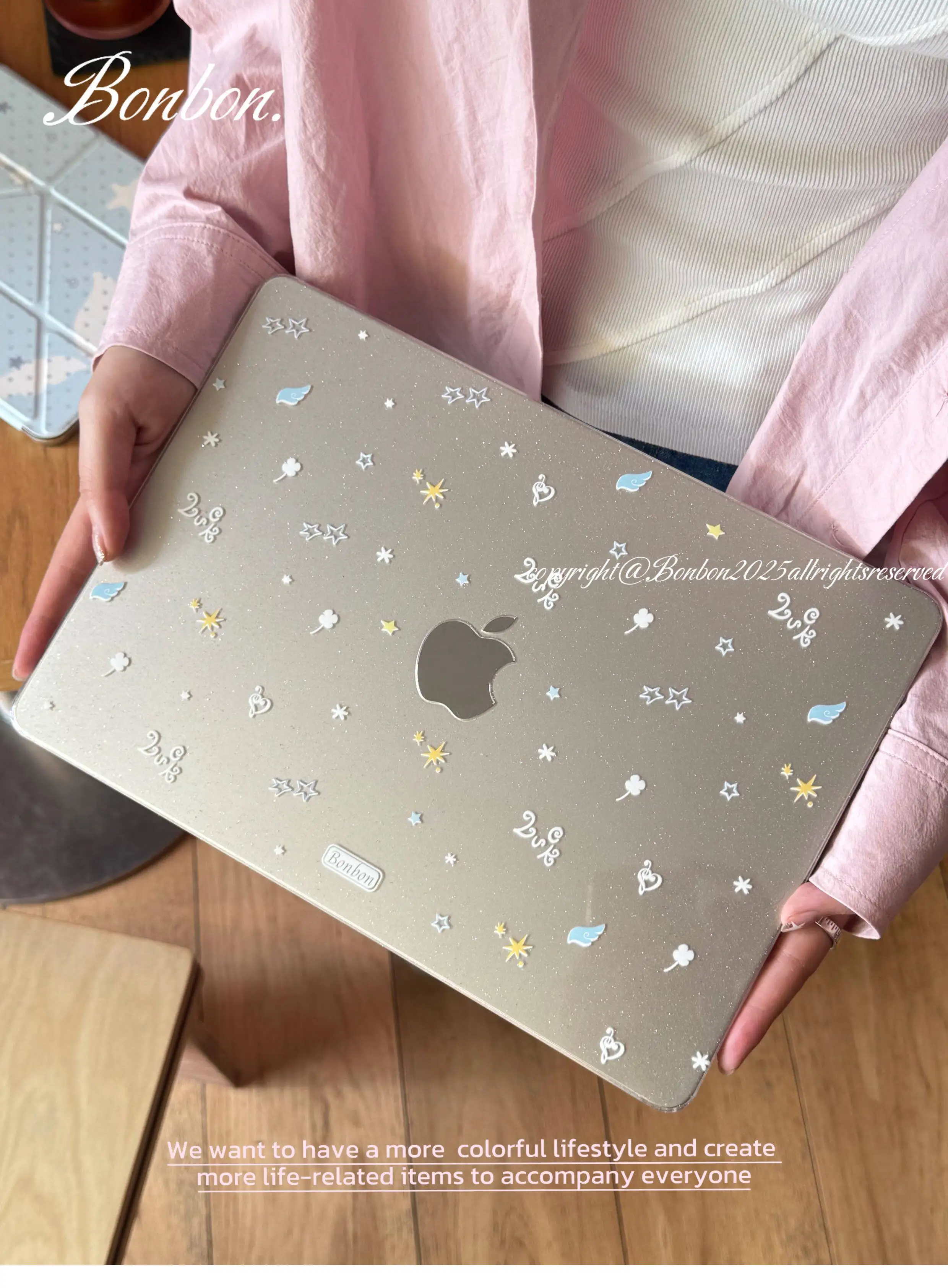 

Colorful Stars Laptop Case For MacBook Neo Case 13in 13.6 14.2 15 16.2 2026 Cover Protective Hard Shell Laptop Cases Model A3404