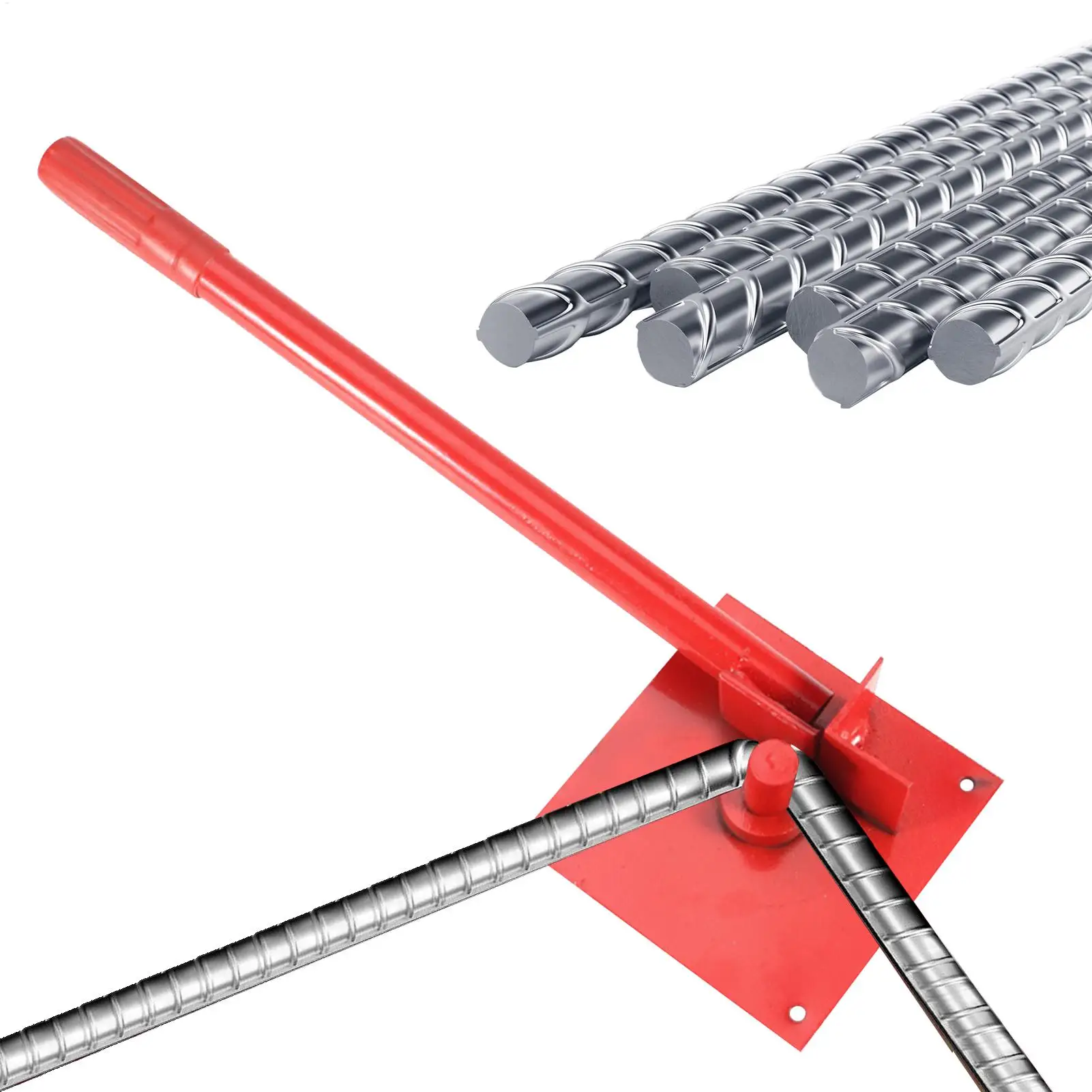 

new Steel Bender Manual Bending Hand Tools Steel Metal Rod Hand Bender For Fence Deck Roofing Welding Construction Site Home