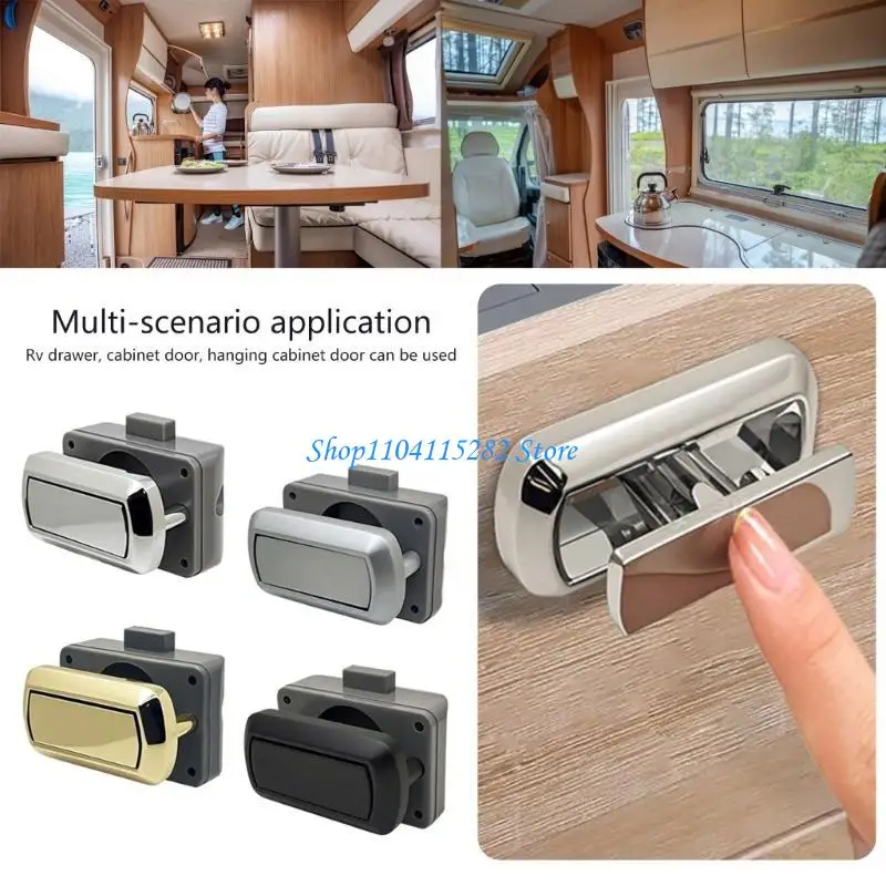 

A2BF Upgrades Push Button Locks Push Button Catches for Versatile Use in homes Drawers