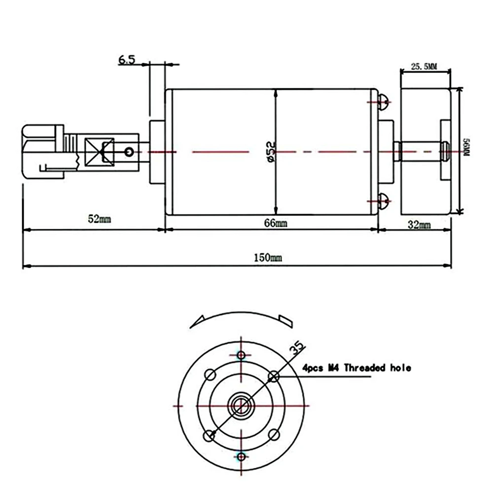 Er11 er16 200w DC Spindel CNC Maschine Router 52mm Klemme Schrittmotor Treiber Strom versorgung für DIY PCB Fräsmaschine