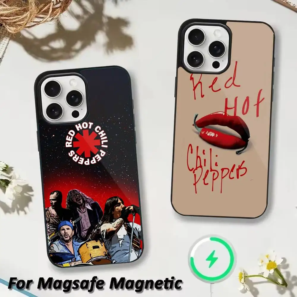 

Red Hot Chili P-Peppers Phone Case For iPhone 17,16,15,14,13,12,Plus,Pro,Max For Magsafe Magnetic Wireless Charge
