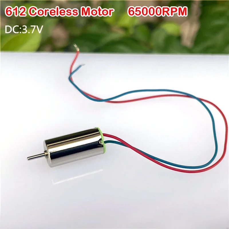 Ultrahigh Speed Coreless Motor DC 3V 3.7V 612RC Drone Tail Engine UAV Accessories for Small Quadcopter High Speed Toy Model