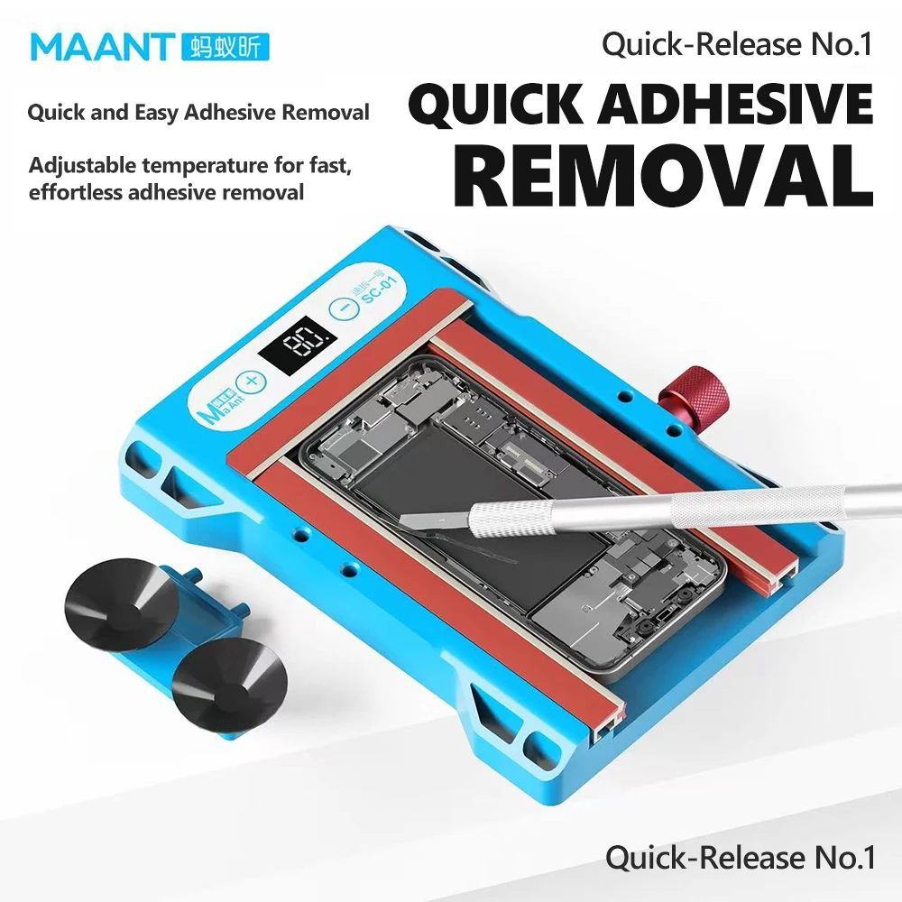 MaAnt SC-01 Quick-Release No. 1 Heating Screen Remover for Smartphone Screen Bezel Repair Clamping Heating Adhesive Removal Tool