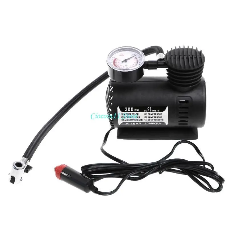 Y1UB Electric Car Truck Air Tire Pressure Inflator Gauge 12V Display Meter Vehicle Tester Tyre Inflation Monitoring Tool