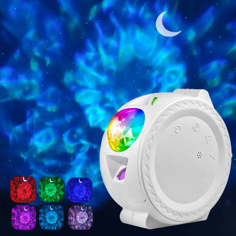 Smart Starry Sky Projector Galaxy Projector 3in1 Night Light Ocean Voice Music Control LED Lamp For Kid Gift Smart Life