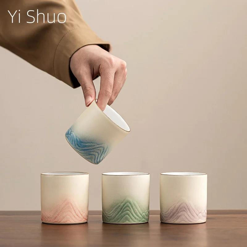 Thousand Miles of Jiangshan Landscape Master Cup Ceramic Chinese Teacup Single Cup Coffee Cup Mug