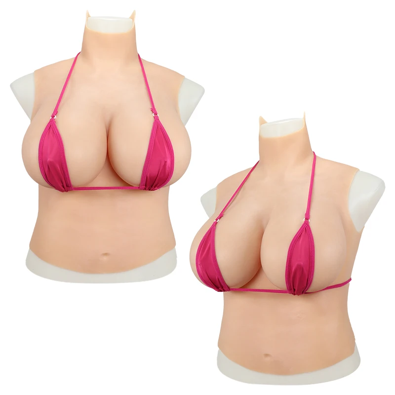 

Silicone Breast Forms K Cup Half Body Huge Realistic Fake Boobs Tits Enhancer Cosplay for Crossdresser Transgender Mastectomy