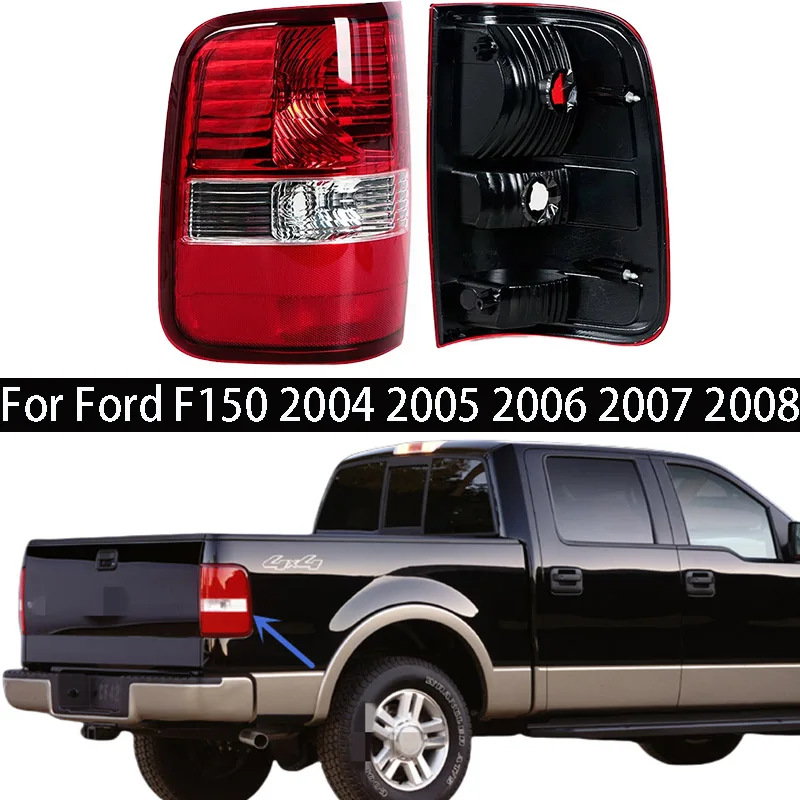 

Car Tail Light Cover For Ford F150 2004 2005 2006 2007 2008 Rear Turn Signal With Bulb 5L3Z13404CA 5L3Z13405CA