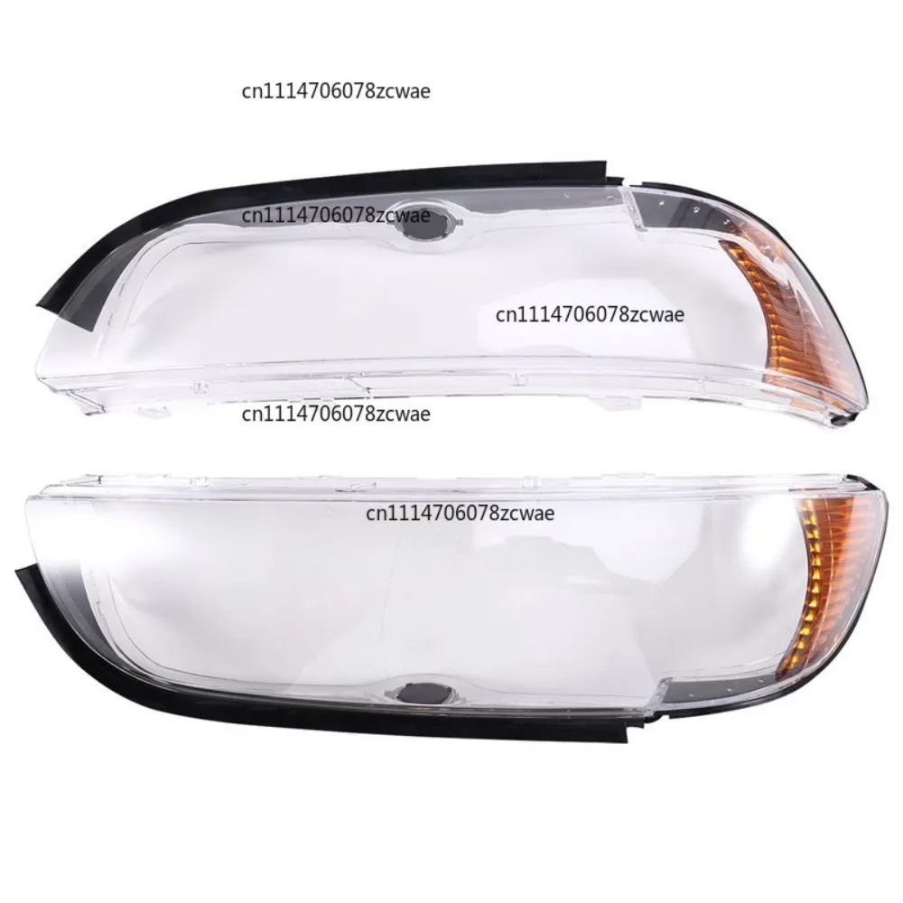 ZOCI-Car Headlight Shell 1 Pair For BMW 5 SERIES E39 2000- 2004 Headlight Cover Headlamp Glass Lens
