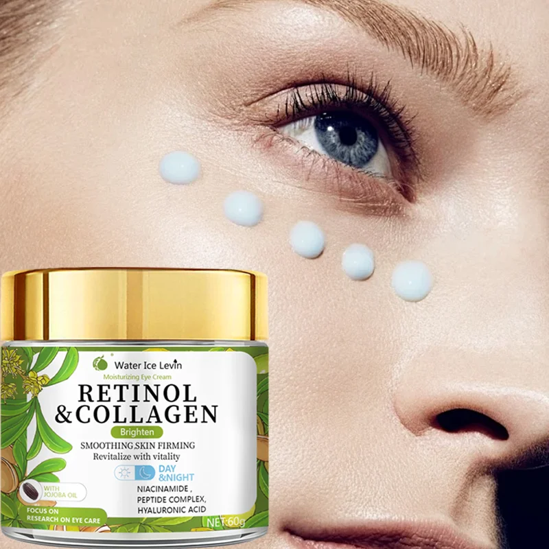 Crema Contorno de Ojos con Retinol y Colágeno - Complejo de Péptidos y Niacinamida, Hidratación Intensa, Efecto Antifatiga, Cuidado Invierno