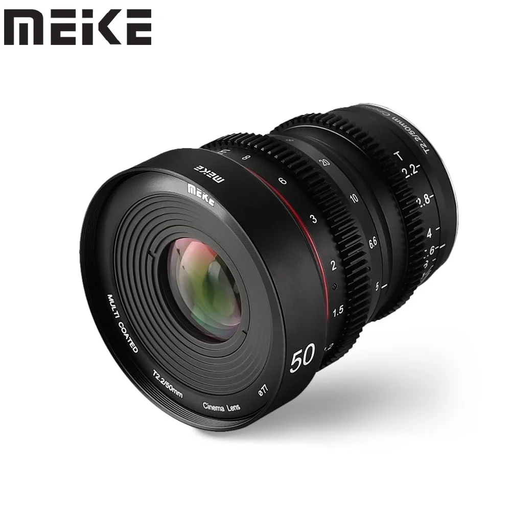 Meike 50mm T2.2 Manual Cinema Lens for Olympus Panasonic Lumix Micro Four Thirds M4/3 MFT BMPCC 4K G9 G7 GH5 GH6 G80 G85