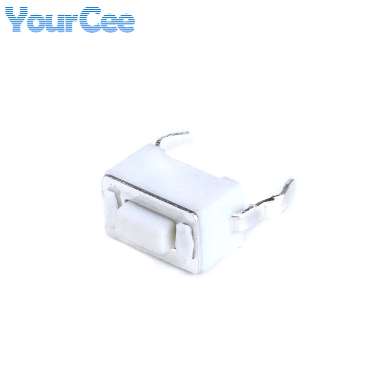 100 PCS/20 PCS สวิทช์ 3X6X4.3 มม.2Pin DC12V 0.1A Push ปุ่ม Touch Micro Switch 3*6*4.3 มม.ปุ่มสีขาว