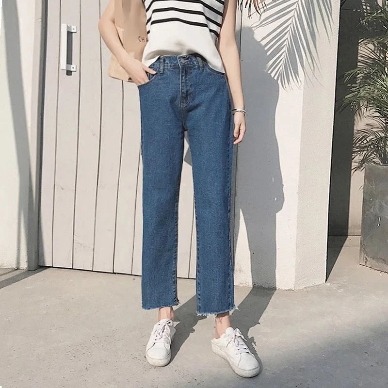 Vintage Jeans Woman High Waist Streetwear Female Clothing Straight Leg Jeans Women 2023 Denim Korean Fashion Women's Pants Y2k