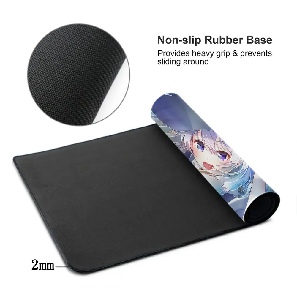 Wandering Witch The Journey Of Elaina Anime Mousepad Large Gaming Mouse Pad Lock Edge Thickened Computer Keyboard Table Desk Mat