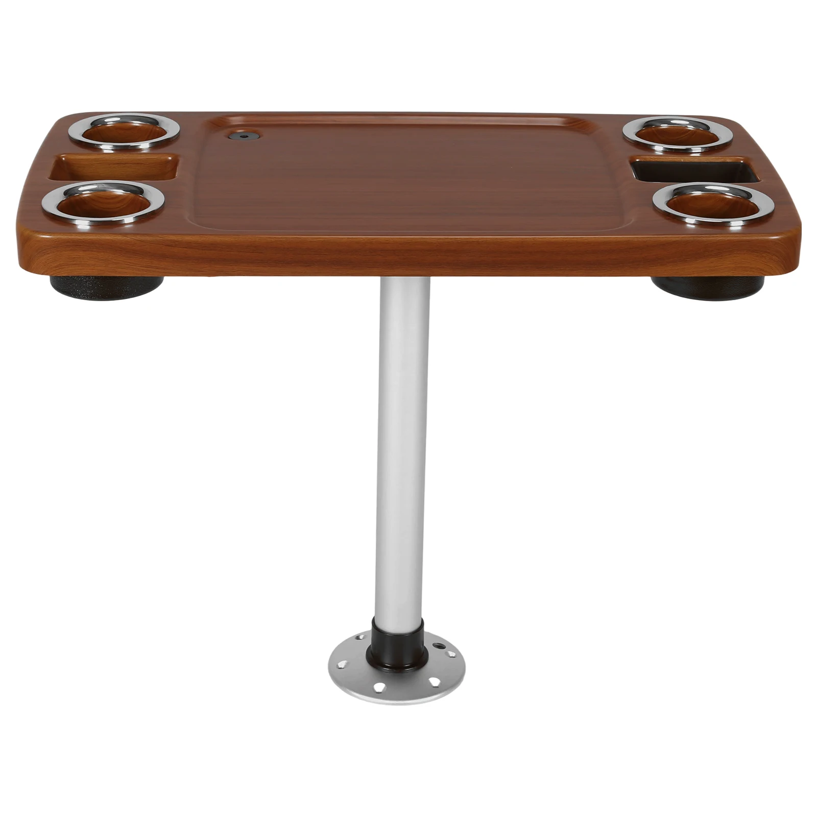 

Морской столик для понтонной лодки с 4 подстаканниками и 2 держателями для телефонов, 34x18 дюймов, универсальный барный столик-органайзер для лодки, аксессуары для судов