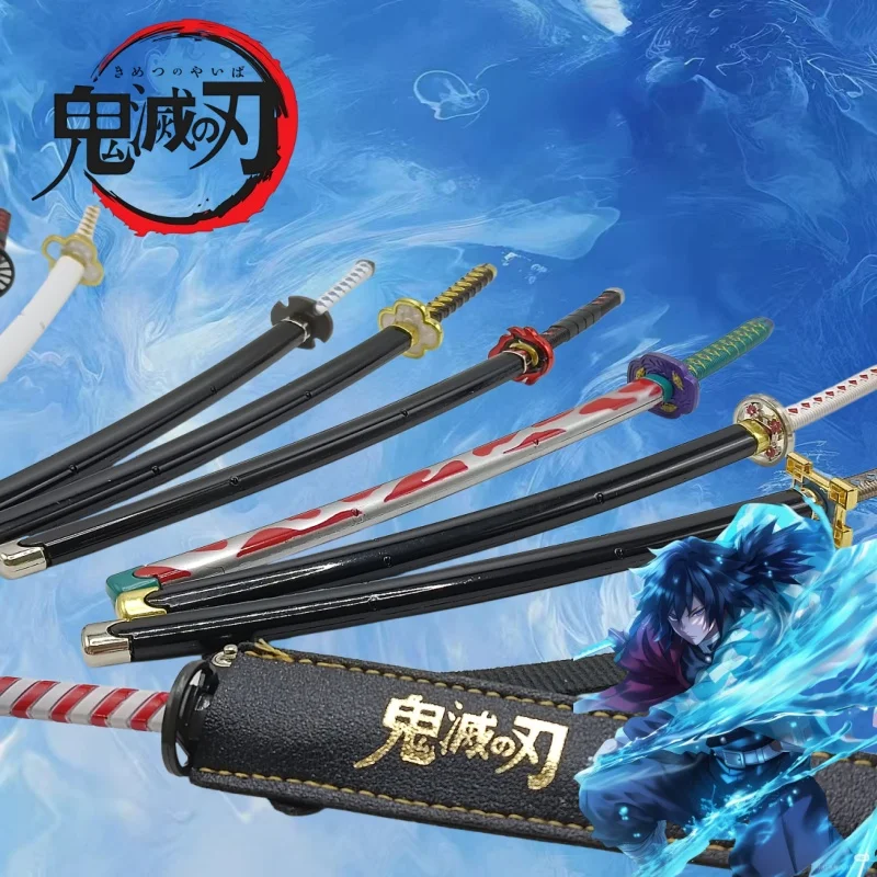 Decoraciones de Anime Demon Slayer de Japón, 25cm, Kimetsu No Yaiba, derivados de Animes, accesorios de Ninja samurái, regalo de mercancía de Anime