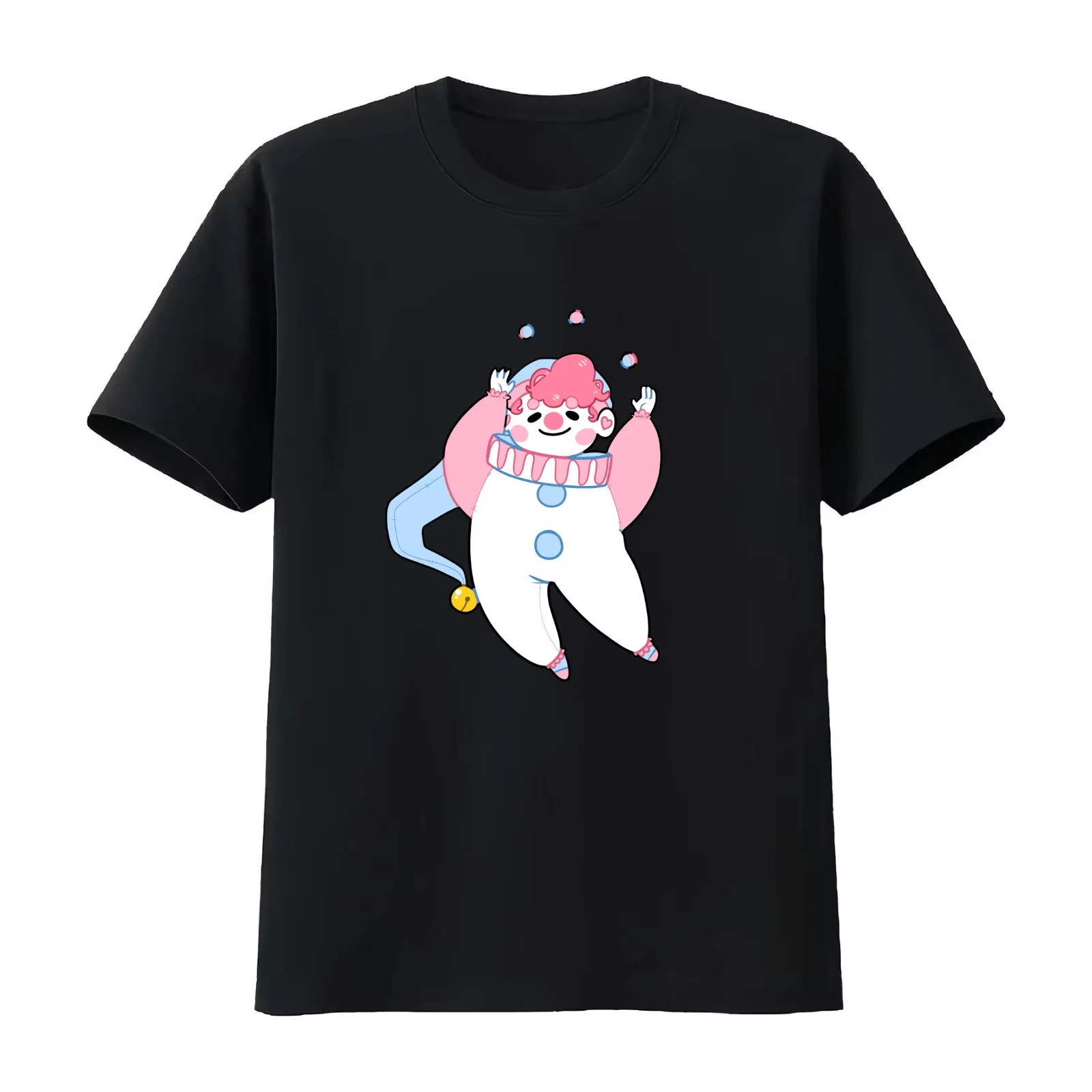 Puddles the Clown T-Shirt Summer Casual Cotton Tee Oversized Streetwear Tops Vintage Graphic Print Loose Fit Short Sleeve