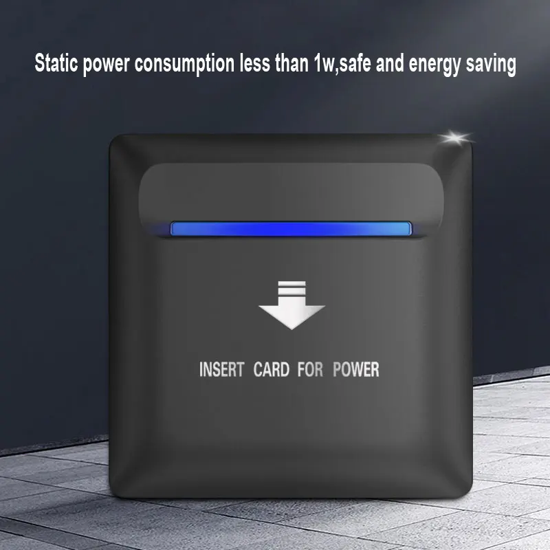 Imagem -02 - Cartão Swich ic para Quarto de Hotel Interruptor de Indução Eletrônico Suporte 110v 127v 220v 40a 15s Time Delay 13.56m 1pc