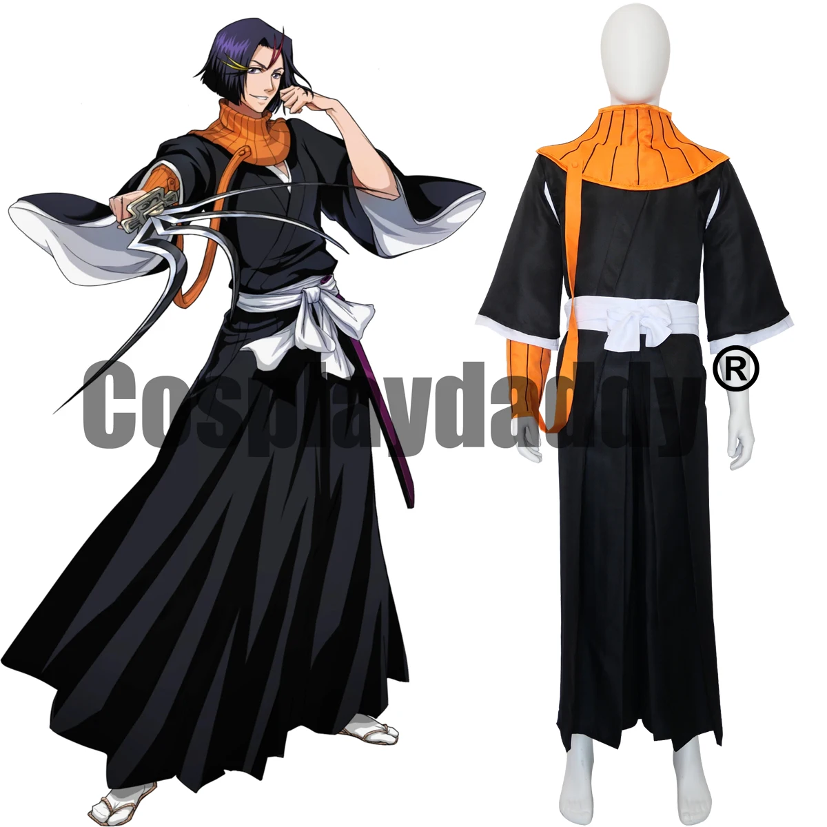 

BLEACH Yumichika Ayasegawa Cosplay Costume Anime Shinigami Kimono Shihakusho Uniform