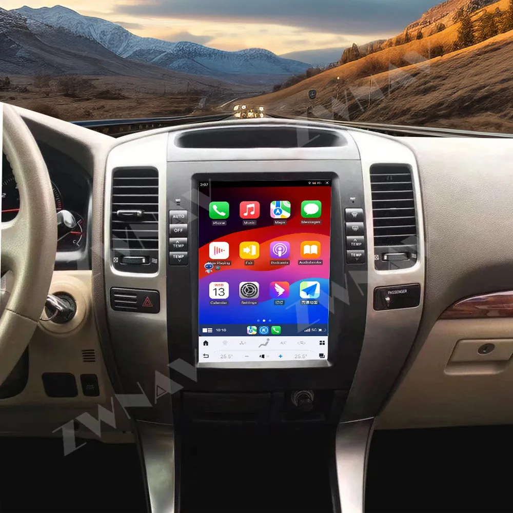

Автомобильное радио для Toyota Land Cruiser Prado 120 2002-2009 Android 13 Мультимедиа Carplay Навигация GPS Bluetooth 4G WIFI Автомобильный