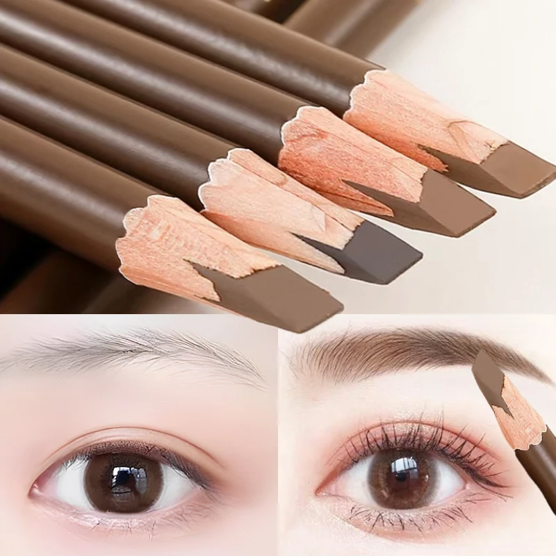 Waterproof Eyebrow Pen with Brush 4 Colors Natural Lasting Non-caking Eyebrow Pencil Outlining Wild Brow Korean Makeup Cosmetics