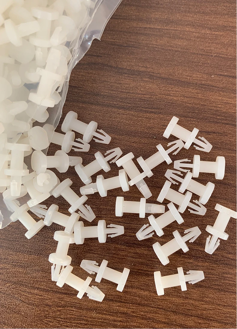 100Pcs Nylon PCB boards circuit board Spacers Standoff fixed clips 3mm Hole thinkness 1.2-1.8mm Locking Snap-In Posts