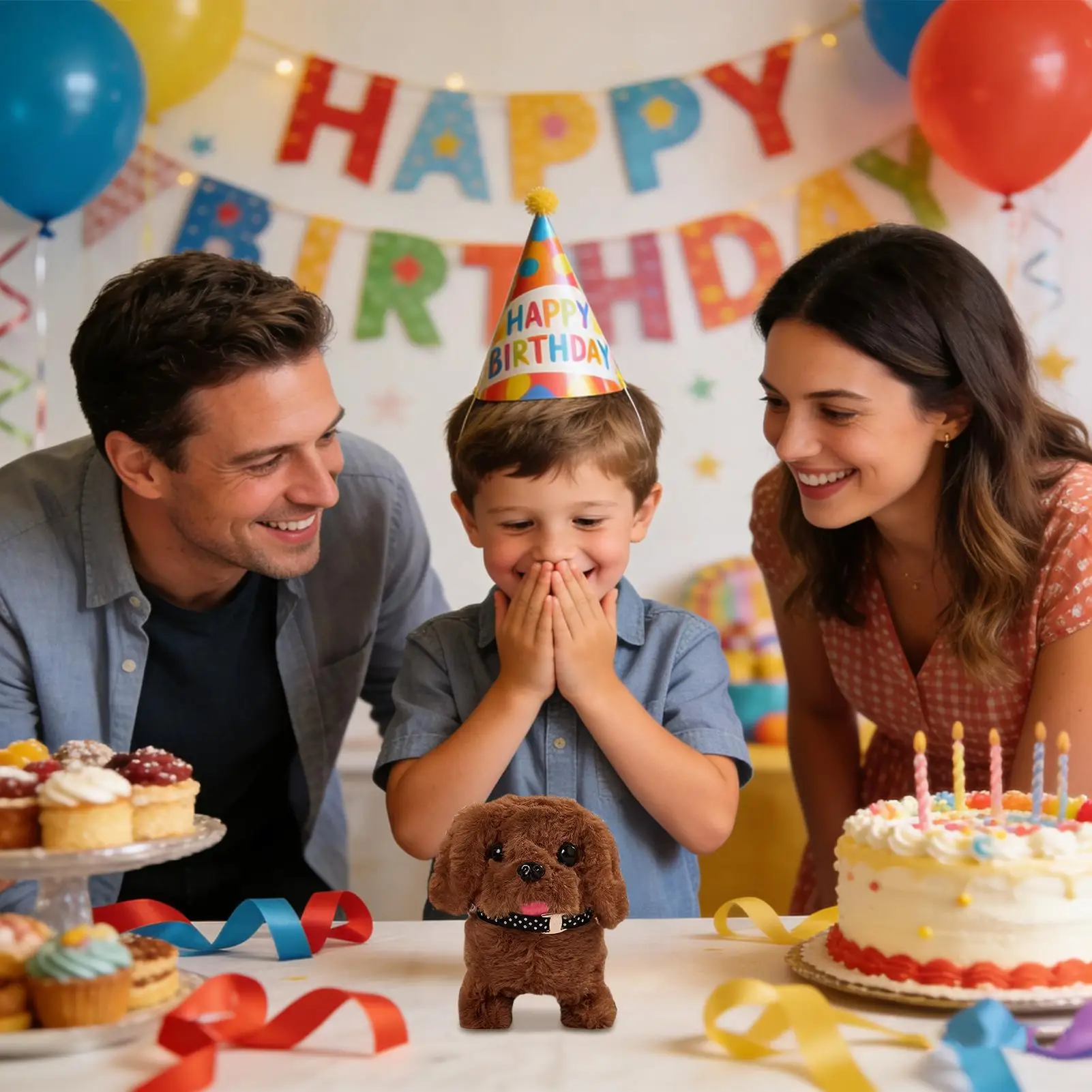 الكهربائية الحيوانات الأليفة جرو التفاعلية التعليمية المشي الكلب لعبة إلكترونية روبوت الحيوانات الأليفة للبنين بنات مرحلة ما قبل المدرسة الأطفال غرفة المعيشة #2