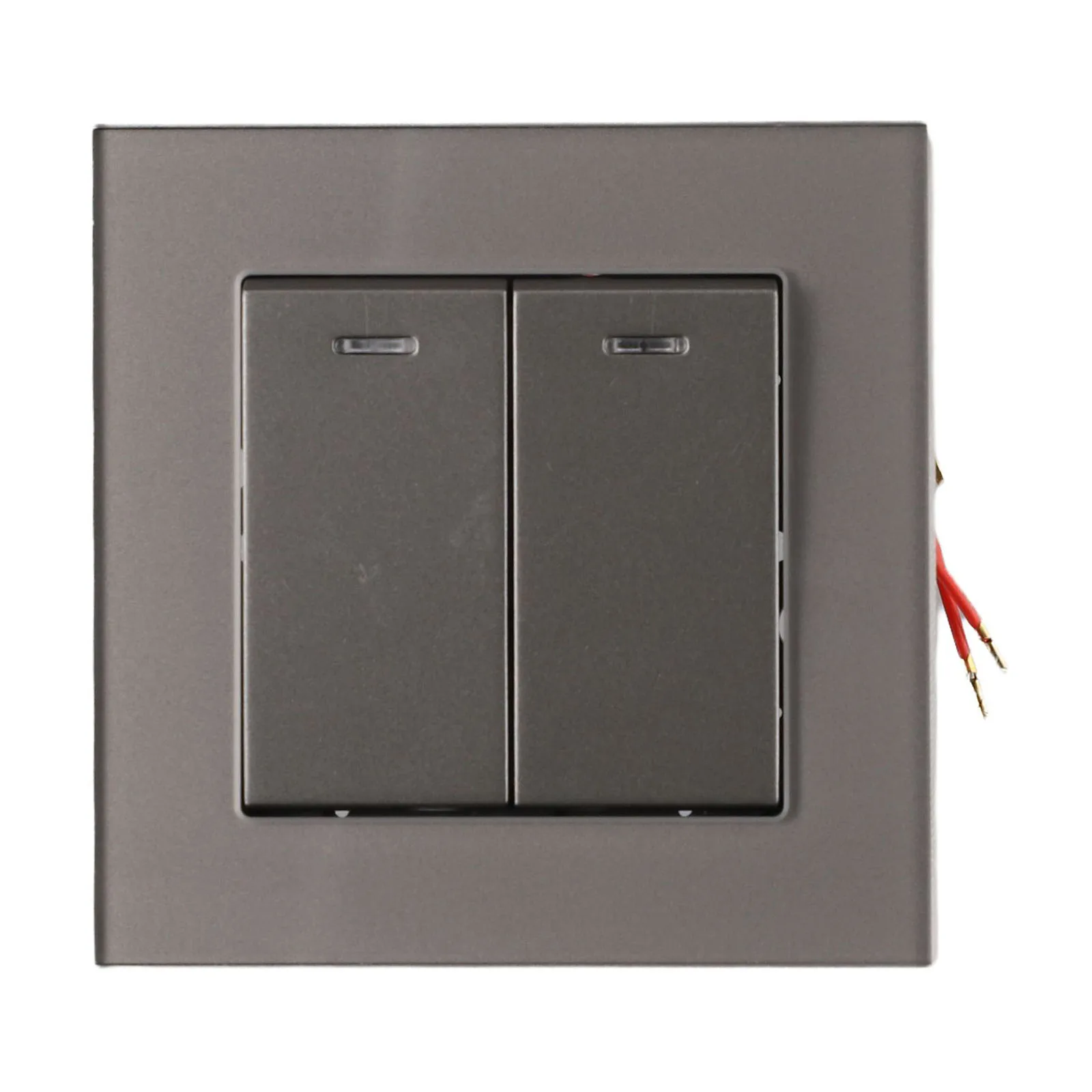82Type Tempered Glass Wall Switch with Dual Control TwoWay Function and Sleek Concealed Design for Multiple Spaces