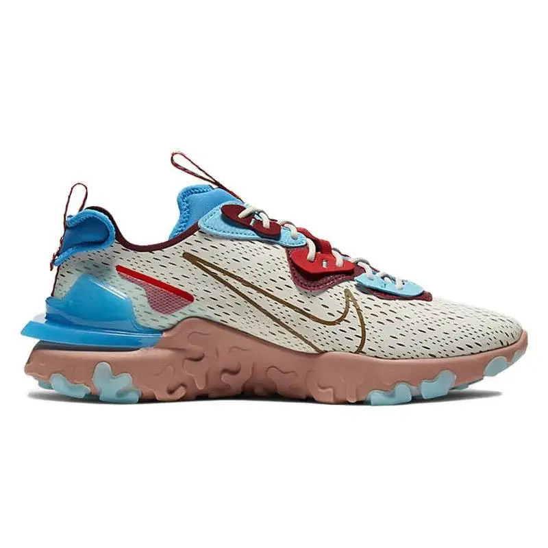  Nike React Vision Light Bone Terra Blush Photo Blue Sneakers shoes CD4373-001 With Original Box