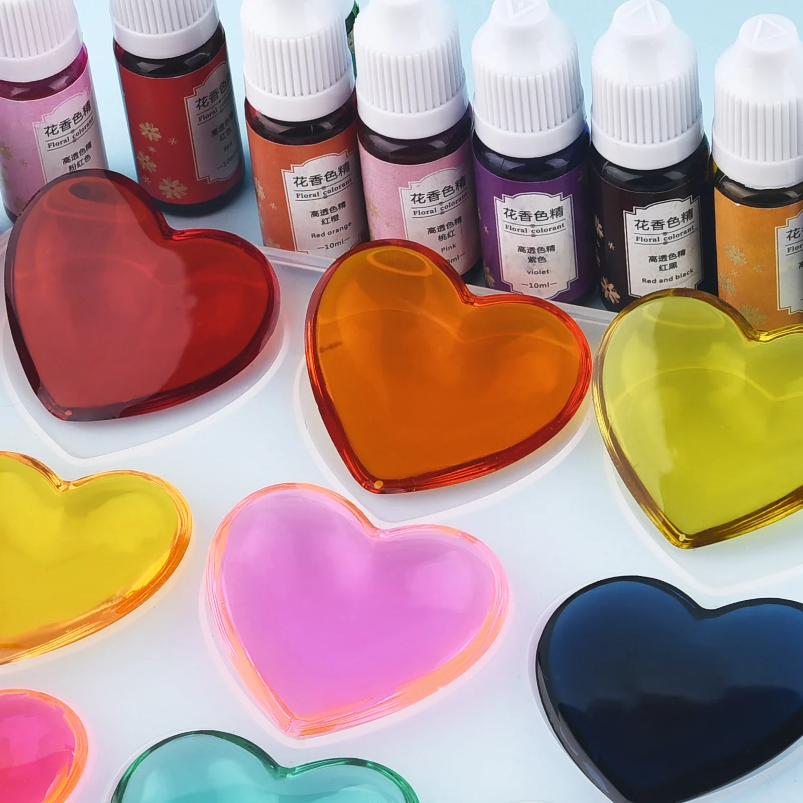10ml/Bottle 13Color Epoxy Resin Liquid Pigment Colorant Dye Essence DIY Silicone Mold Making Filler Jewelry Making Supplies Dyes