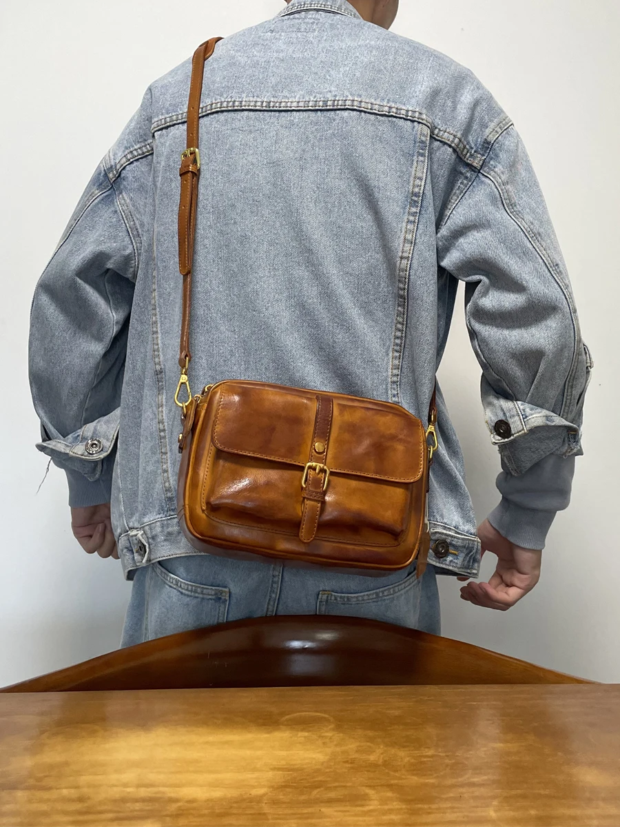 

PNDME повседневная дизайнерская мужская сумка-мессенджер ручной работы из воловьей кожи первого слоя, роскошная сумка через плечо из натуральной кожи для работы на открытом воздухе