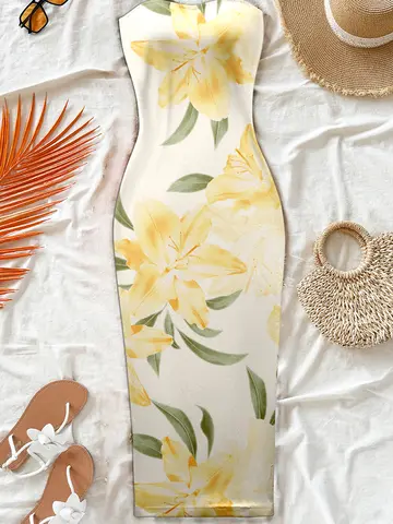 8 best sales महिलाओं की मिडी ड्रेस - №8