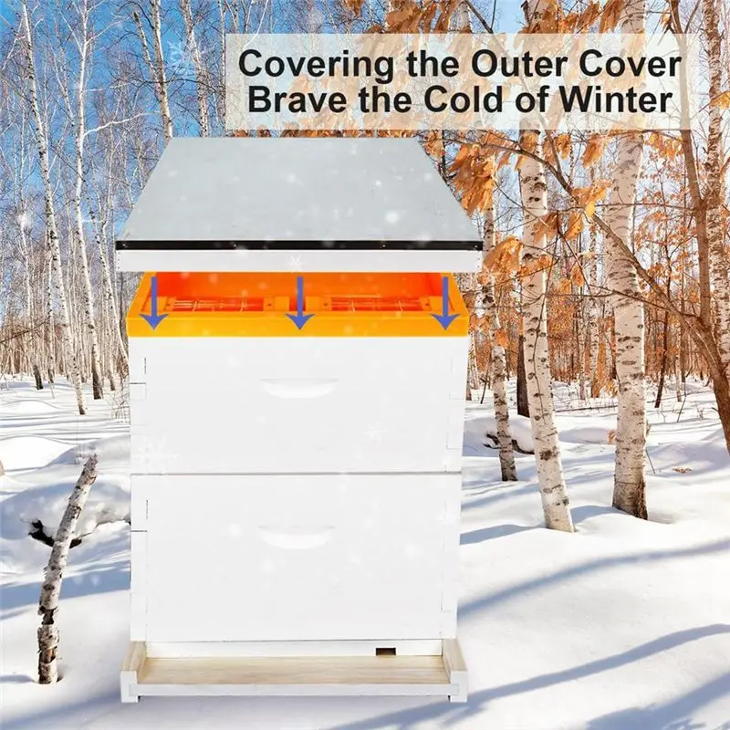 A67P-Bee Feeder Top Feeder For Beehive Langstroth 10 Frame Beekeeping Supplies Used To Feed Water Or Sugar Cake To Bee Hive
