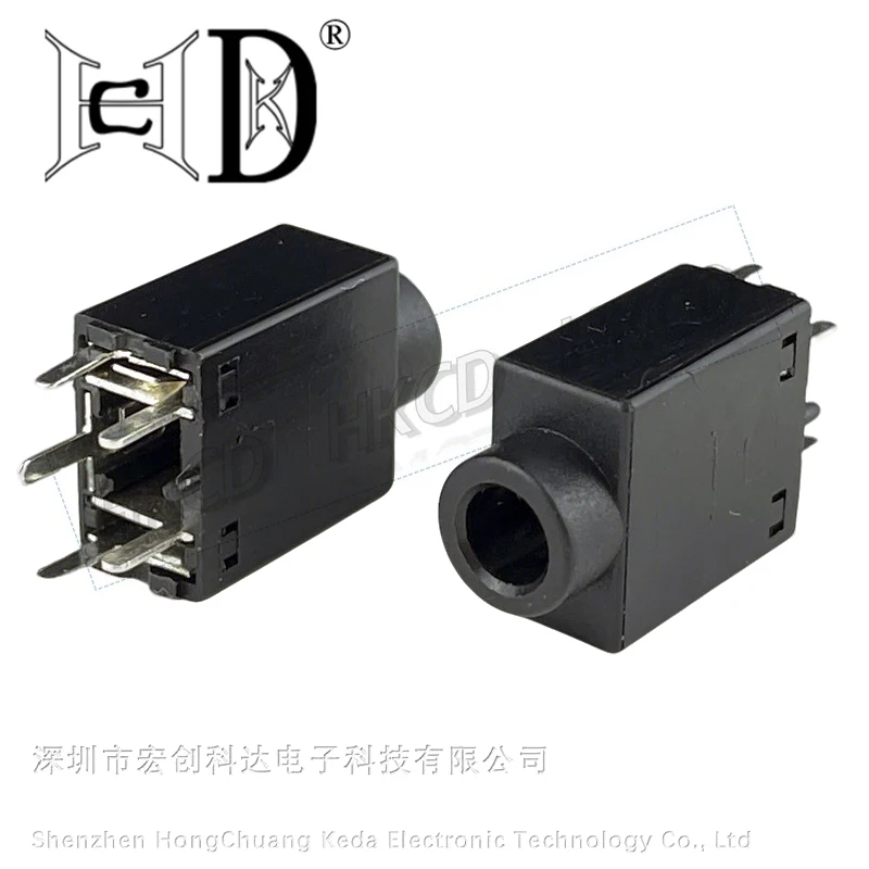 tako3000 ページ 5PCS HKCD PJ-358 3.5mm 5-Pin Stereo Audio Jack Socket, Through