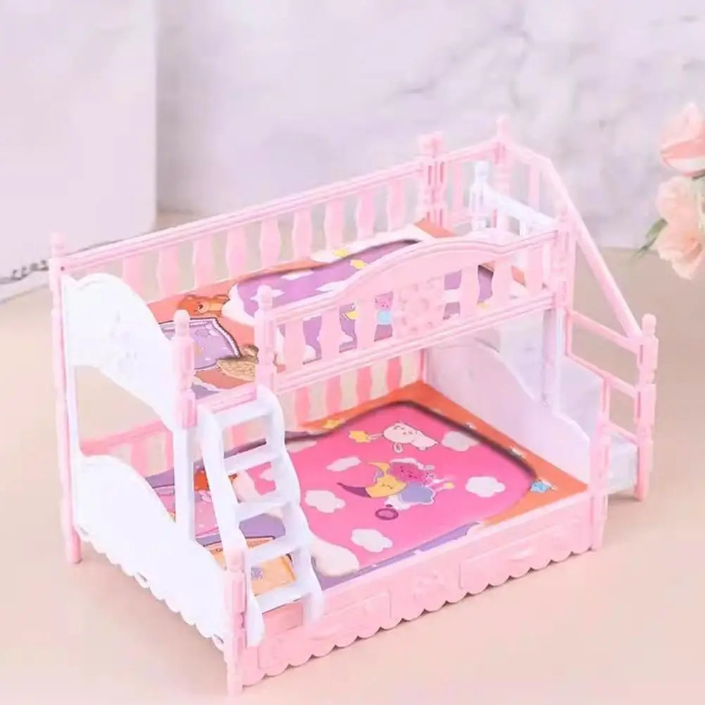 Small Furniture Ornament Miniature Bed Bunk Living Room Decoration Mini Baby Bed