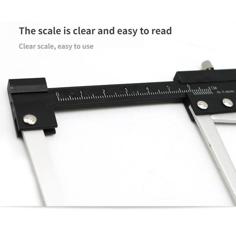 Stainless Steel Brake Disc Vernier Caliper 0-60mm Rotor Thickness Gauge For Auto Brake Disk Measuring Garage Repair Tool view 6