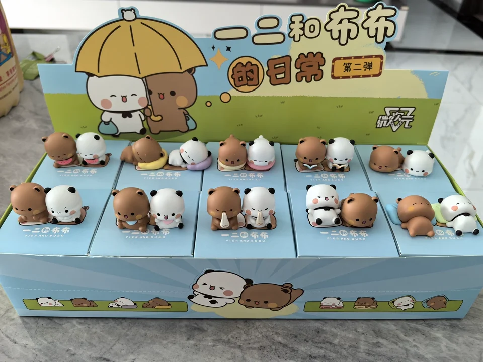 

In Stock Panda Yier And Bubu Second Bullet Yierbu Daily Life Blind Box Toys Cute Desktop Collections Ornaments Toy Birthday Gift