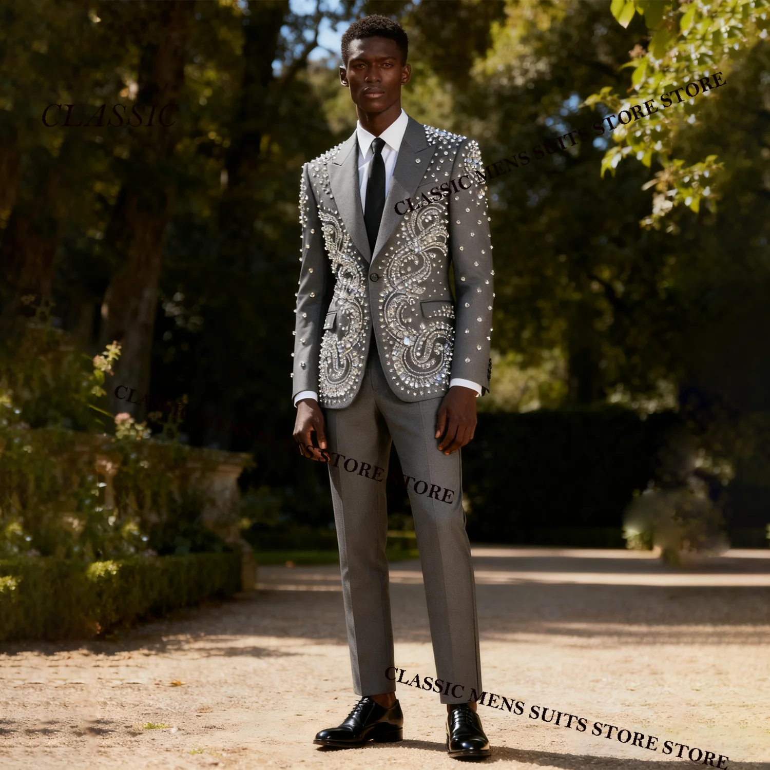 

Изысканные мужские костюмы с ромбовидным дизайном, модные свадебные смокинги, блестящие тонкие Ropa hombre, комплекты из 3 предметов, мужские пиджаки для жениха по индивидуальному заказу