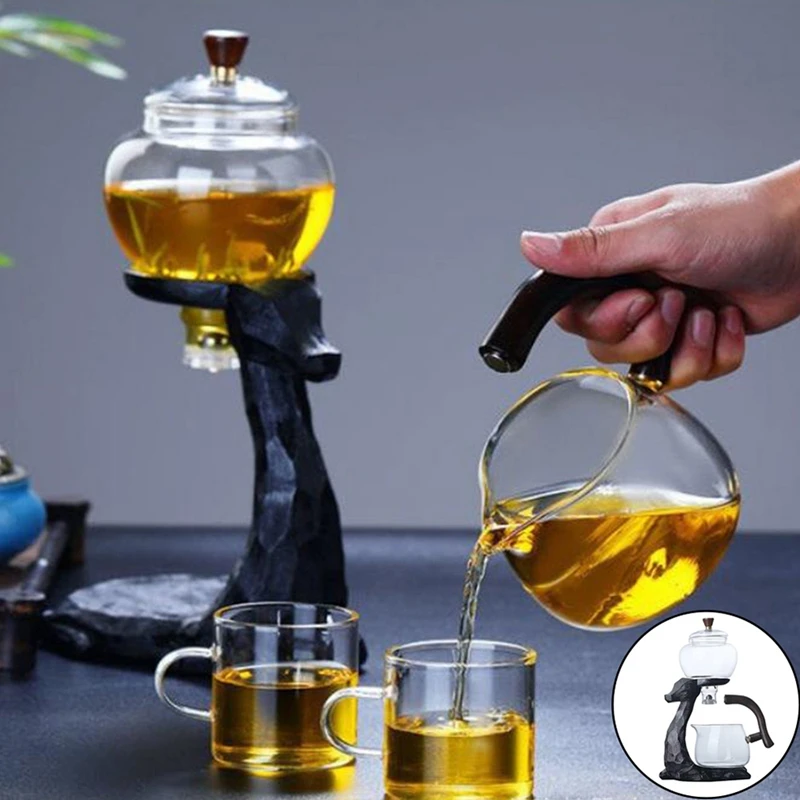 Glass Tea Set Magnetic Water Diversion For Kitchen Loose Infusers Kettles Cooking Tea Maker Glasses Magnetic Teapot Set