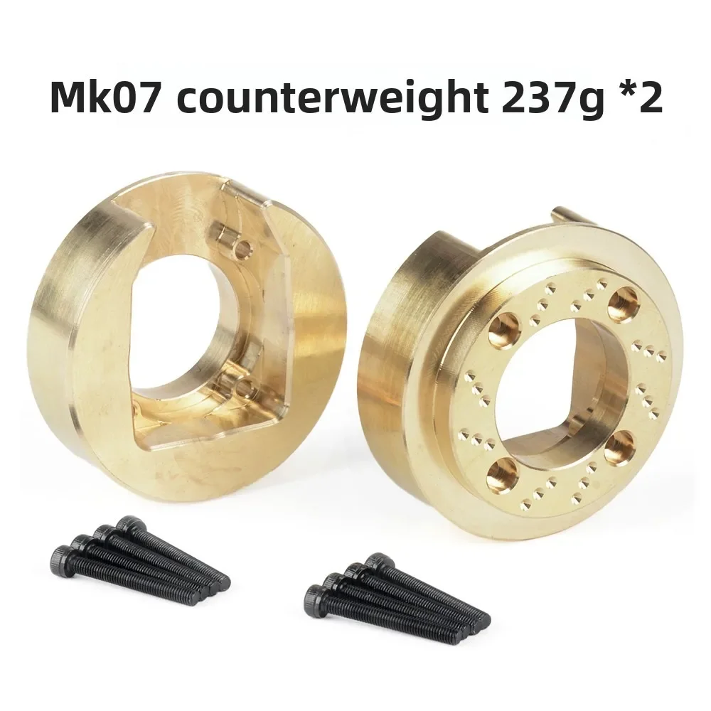 

2Pcs Brass weights Rc Parts RC Remote Control Climbing car Modification Upgrade Accessories For 1/7 MK07