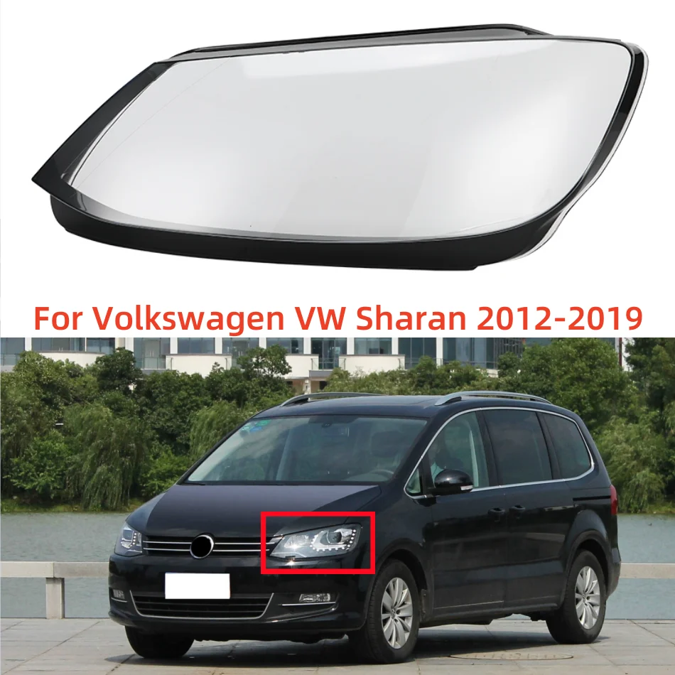 

Для Volkswagen VW Sharan 2012-2019 пластиковые линзы для фар, прозрачные абажуры, замена оригинального стекла