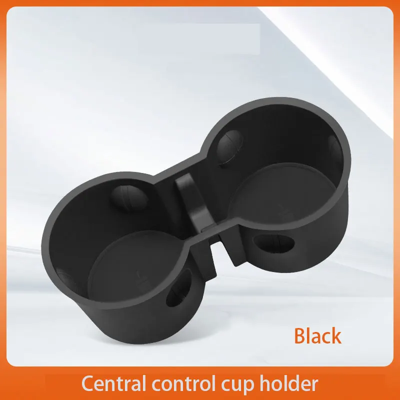 Car Water Cup Holder For Tesla Model 3 Model Y 2021-2023 Accessories Silicone Skid Proof Water Proof Double Hole Holder