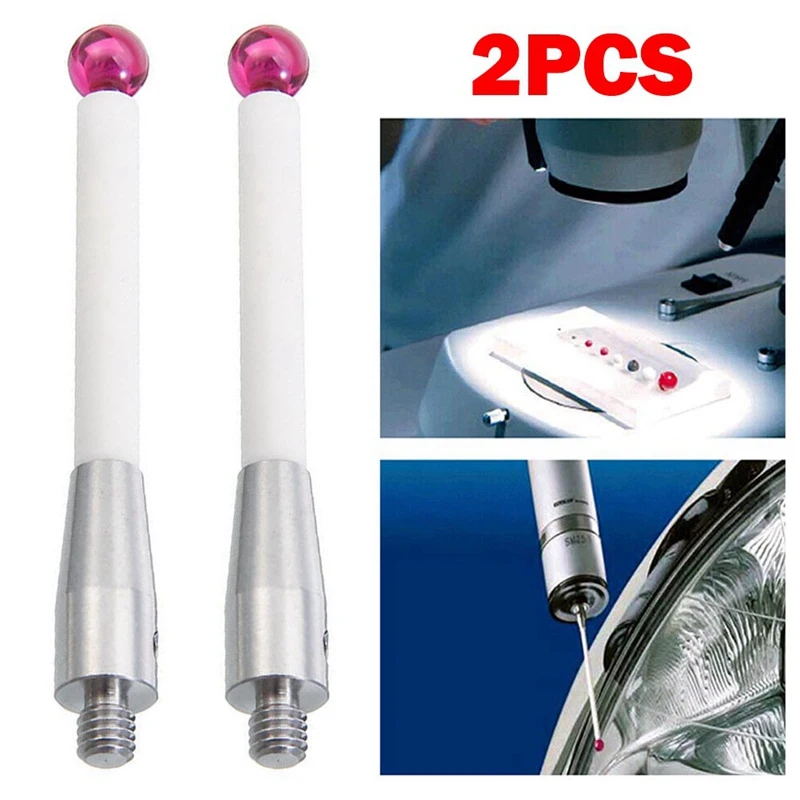 2Pcs CMM Probe Stylus 6Mm Ball Tip CMM Contact Probes Ceramic Shafts Probe Testing Accessories For Renishaw