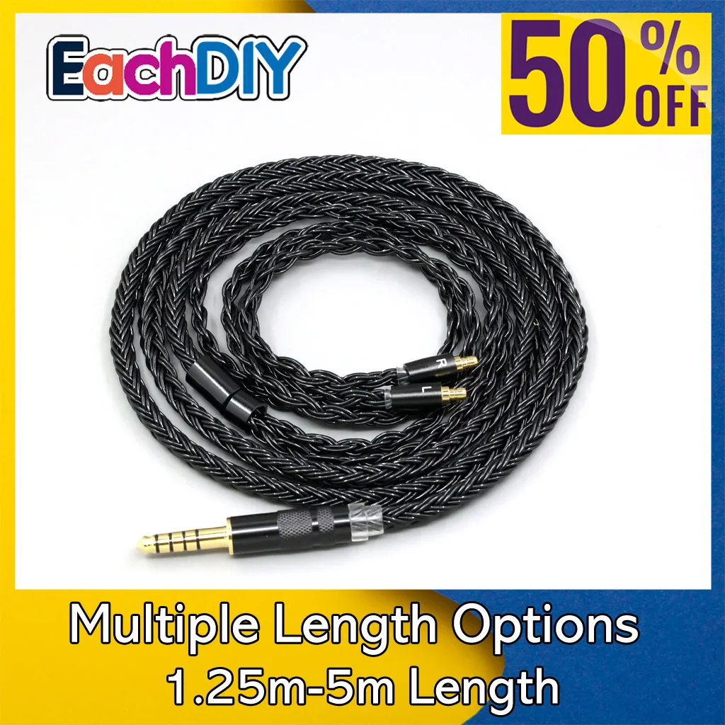 16 Core Black Braided Earphone Cable For Sennheiser IE100 IE400 IE500 Pro LN008877