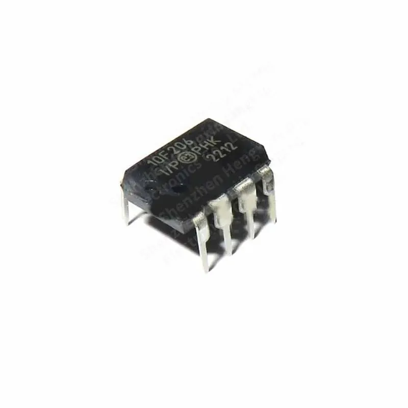 10pcs PIC10F206-I pacote DIP-8 em linha MCU chip embutido microcontrolador