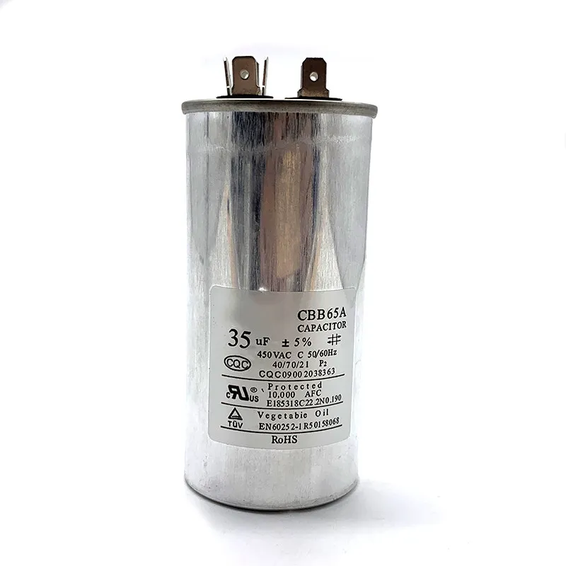 Capacitor de Partida para Compressor de Ar Condicionado 1.5/2/3P 35/40/50/60/70uf Universal para Máquinas Externas