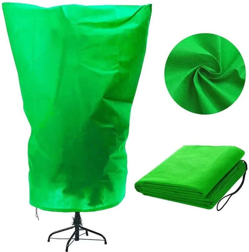 Non-woven Plant Freeze Cover Zipper Rope Cold Cover Garden Flowers and Plants Fruit Trees Wood Insect and Frost Fast Delivery